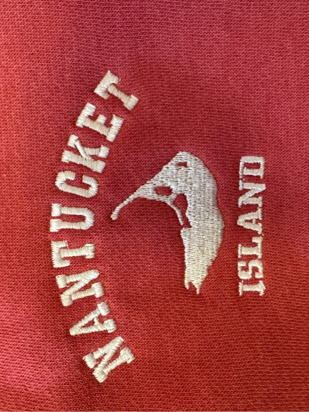 Red Nantucket Island Embroidered Kids Sweatshirt